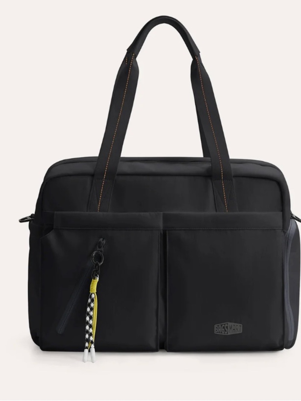 BAGSMART Moss 30L Overnighter Weekender Travel Bag Black NWT